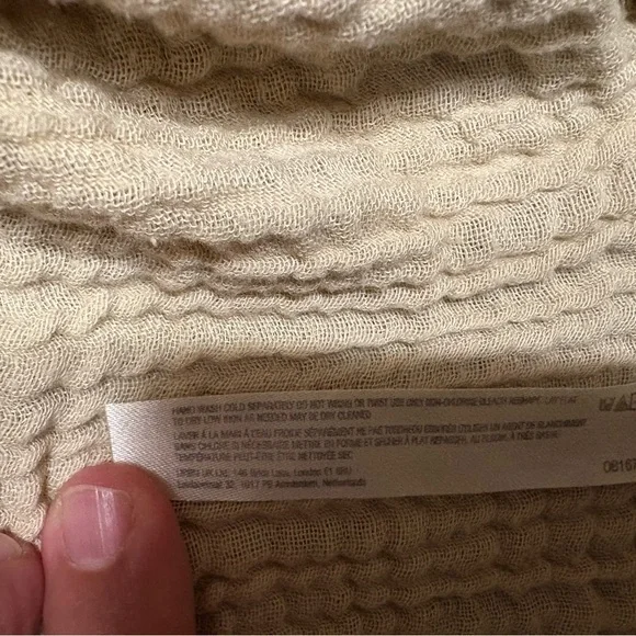 Free People Adler Tunic Dress women Casual Raglan 3/4 sleeve short,size L - Picture 9 of 9